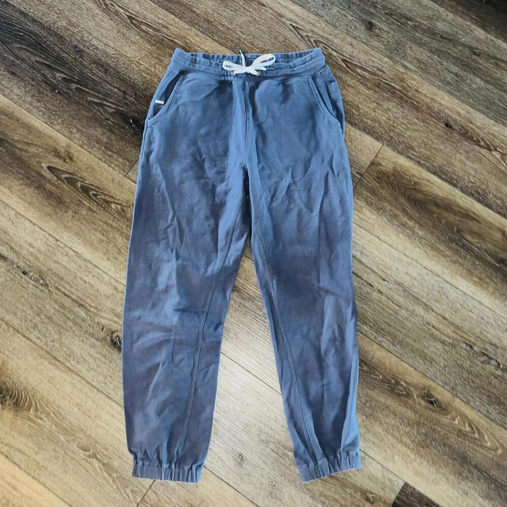 Vuori VW437 Laguna Lounge Jogger Pant Drawstring Solid Blue Size XS